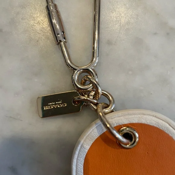 Coach Orange and White Popsicle Bag Charm - Picture 4 of 6